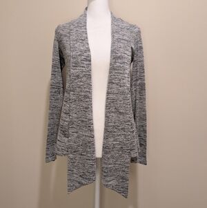 h.i.p. Heathered Gray Open Cardigan